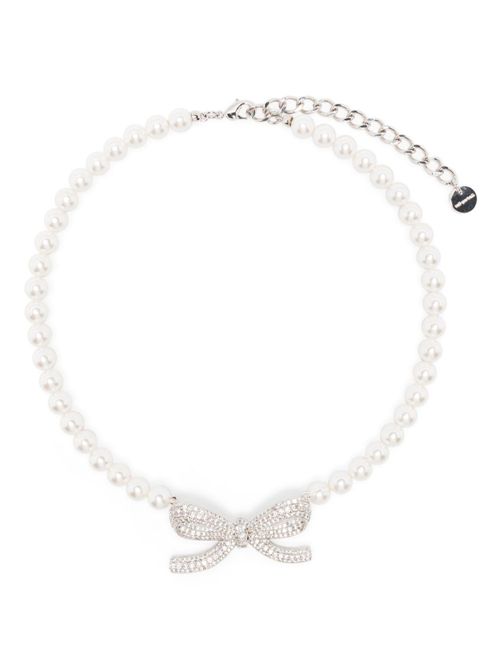 Paerl Necklace Bow SELF PORTRAIT | PF25617NPEARL